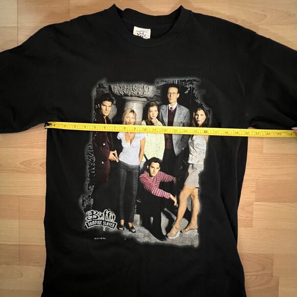 Rare Vintage 1998 Buffy the Vampire Slayer Promo T-Shirt BTVS Cast Blue Grape - Picture 6 of 8